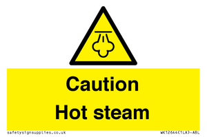 Caution Hot steam